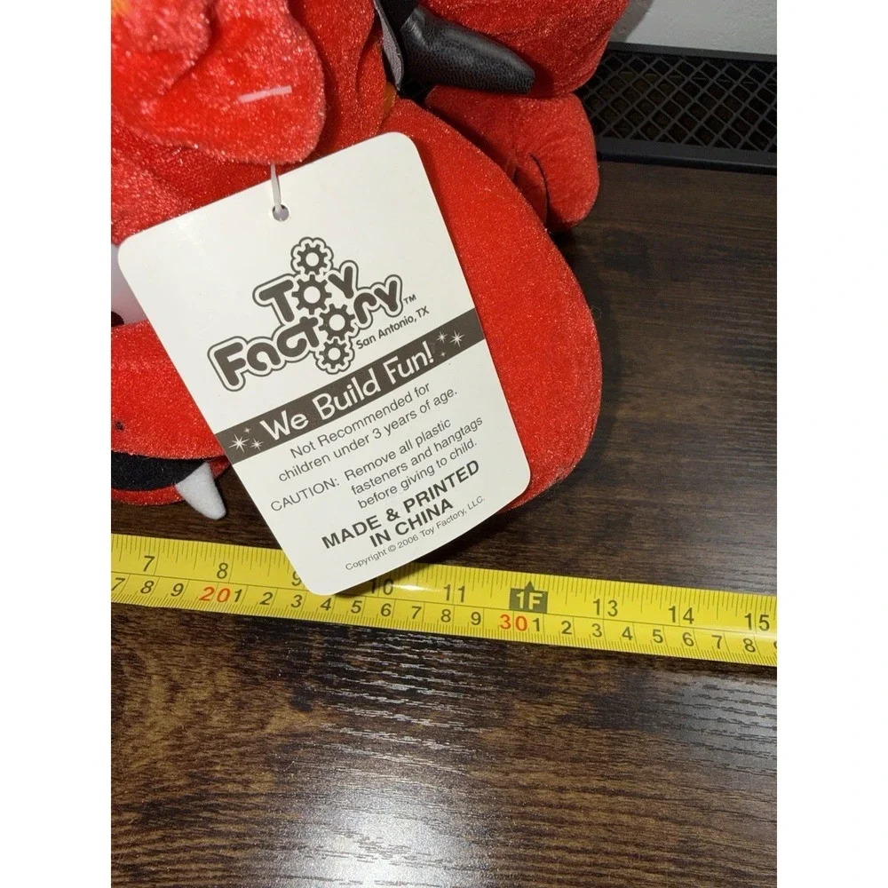 Toy Factory Red Devil Bulldog Plush 18